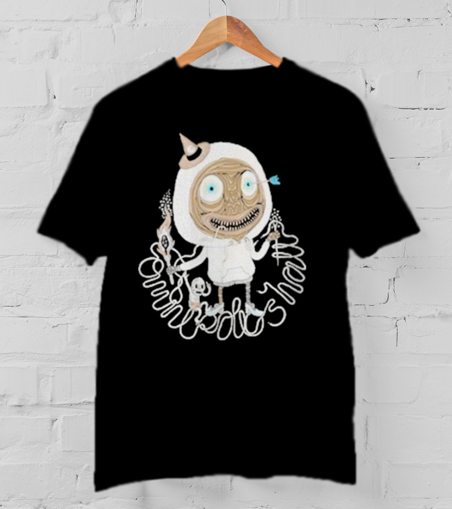 Omnipollos Shast Mr Teeth Alien Mask And Wand Character T-Shirt