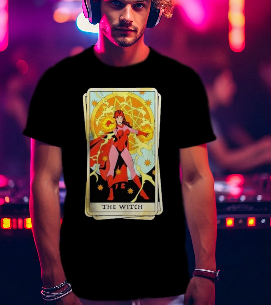 Tarot Card Featuring Scarlet Witch As The Witch T-Shirt