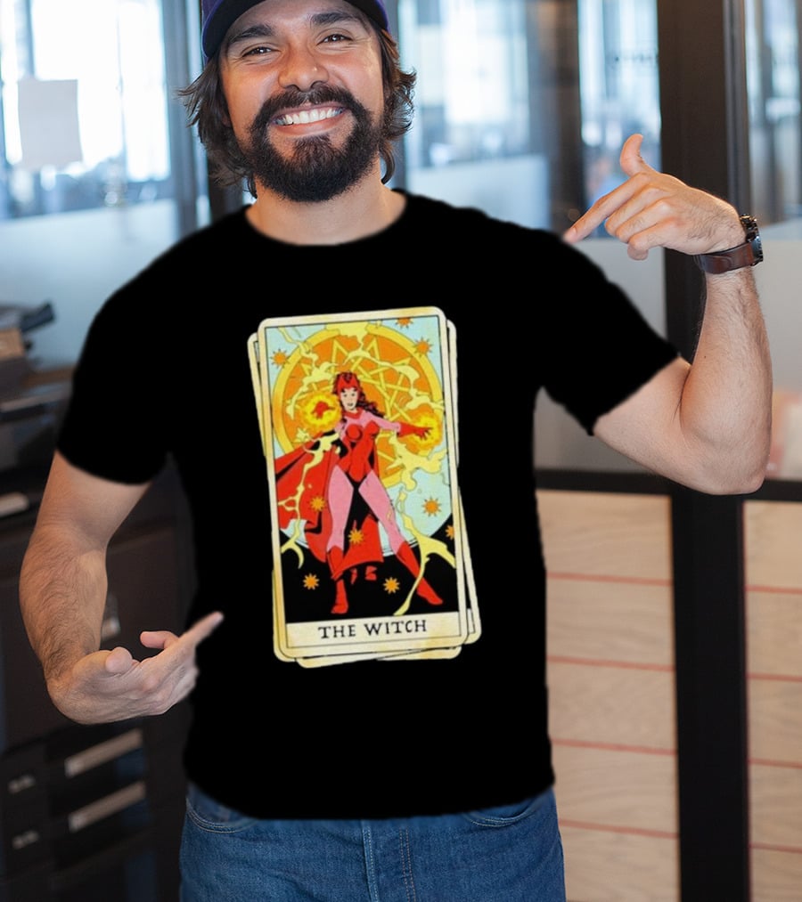 Tarot Card Featuring Scarlet Witch As The Witch T-Shirt