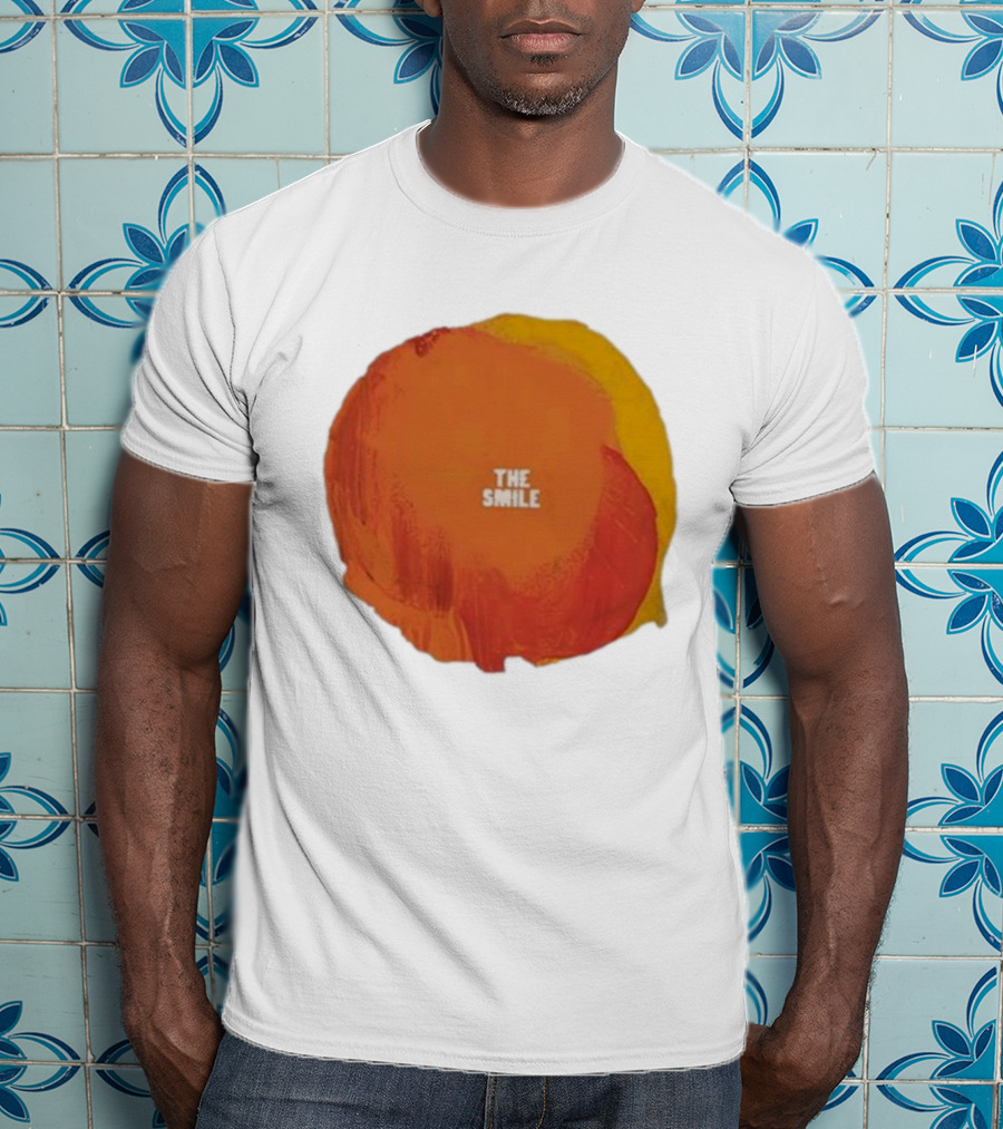 The Smile Sun Paint Texture Art Circle T-Shirt