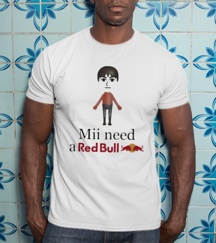 Mii Need A Red Bull Unethicalthreads Gaming Energy T-Shirt