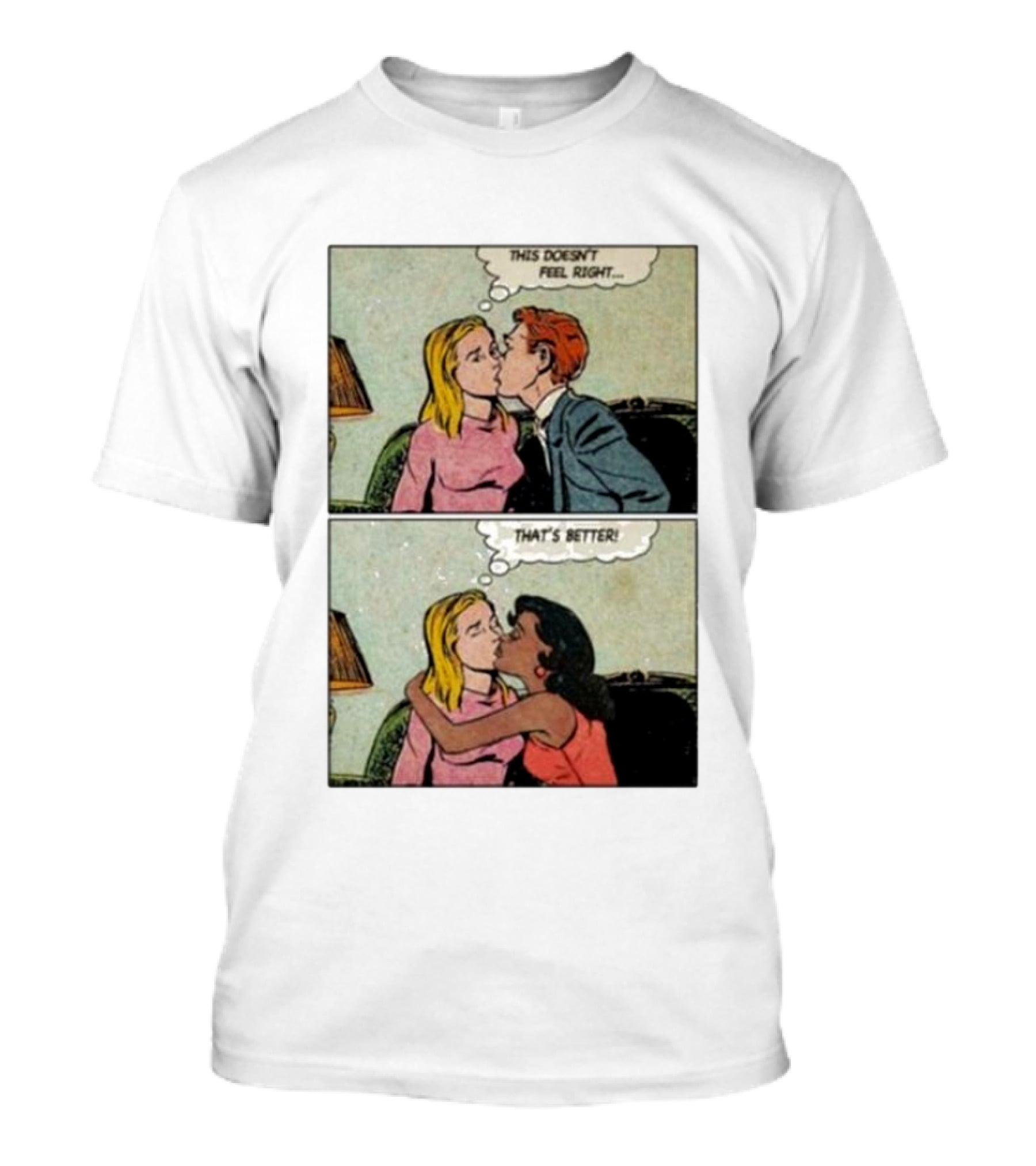 This Doesn’t Feel Right That’s Better Comic Panel With Thought Bubbles T-Shirt