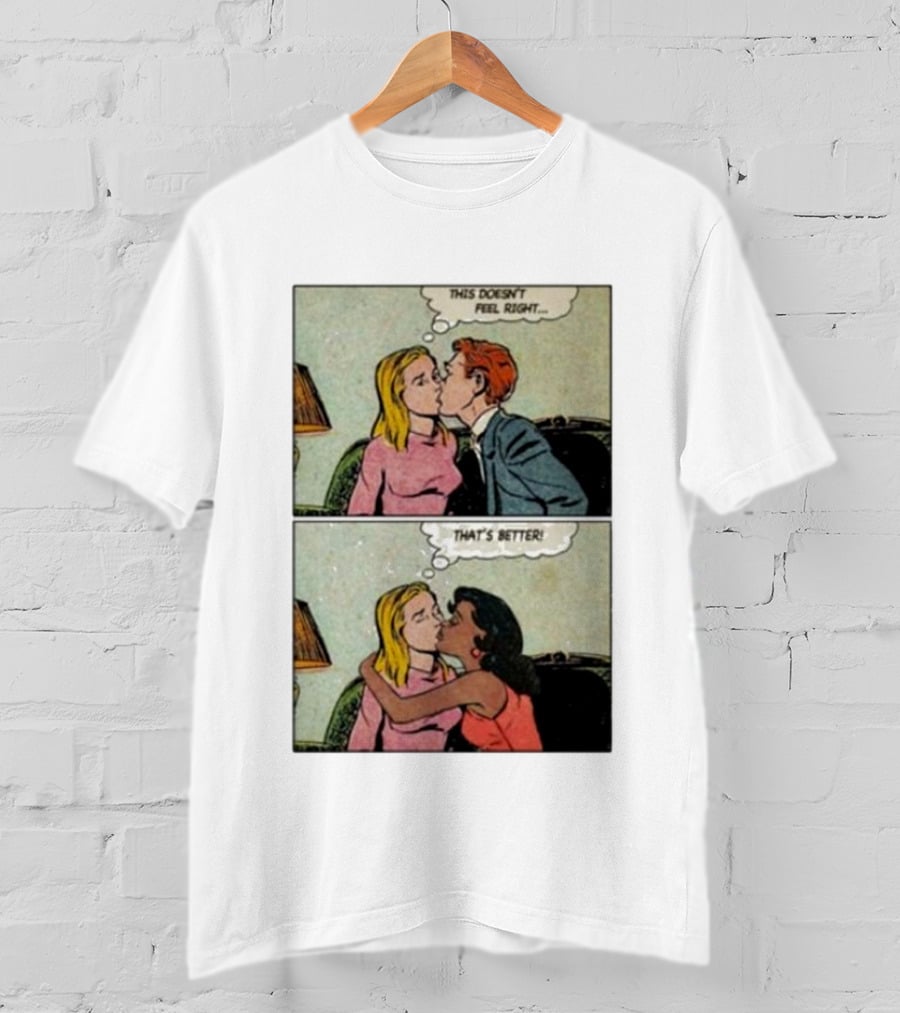 This Doesn’t Feel Right That’s Better Comic Panel With Thought Bubbles T-Shirt