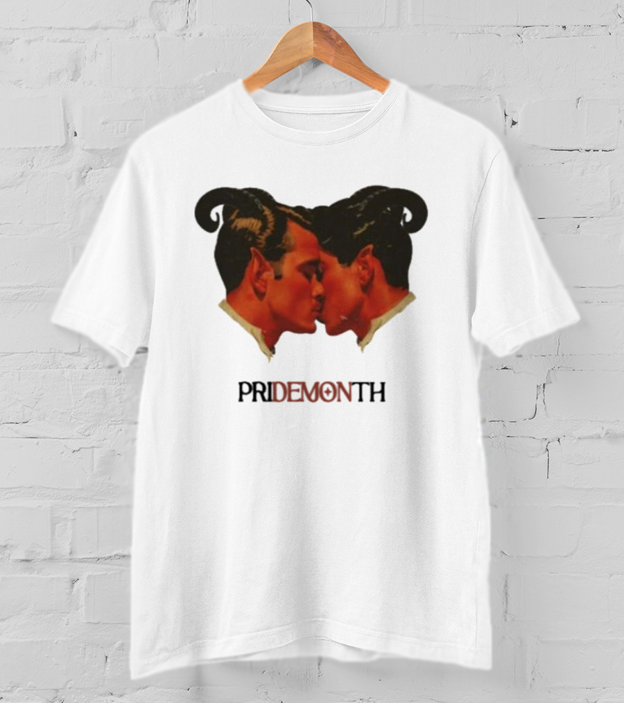 Vintage Fantasy Pride Month Pride Month Demon Lovers T-Shirt