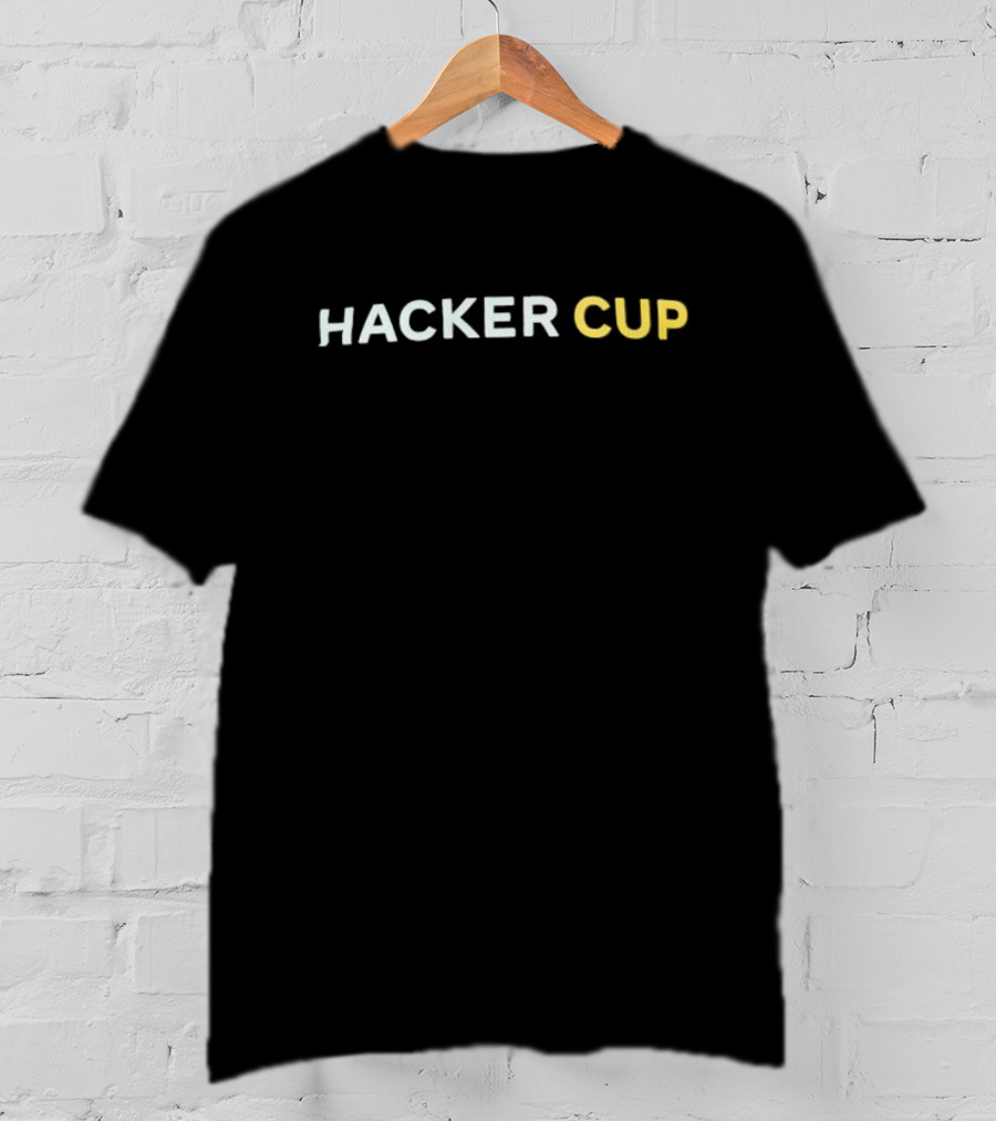 Abhishek Saini Wearing Hacker Cup Premium T-Shirt