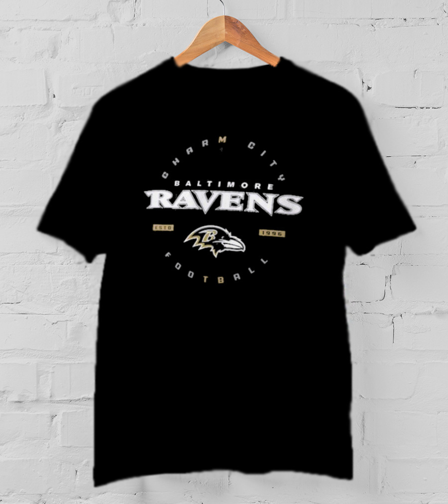 Baltimore Ravens Charm City Football Est. 1996 T-Shirt