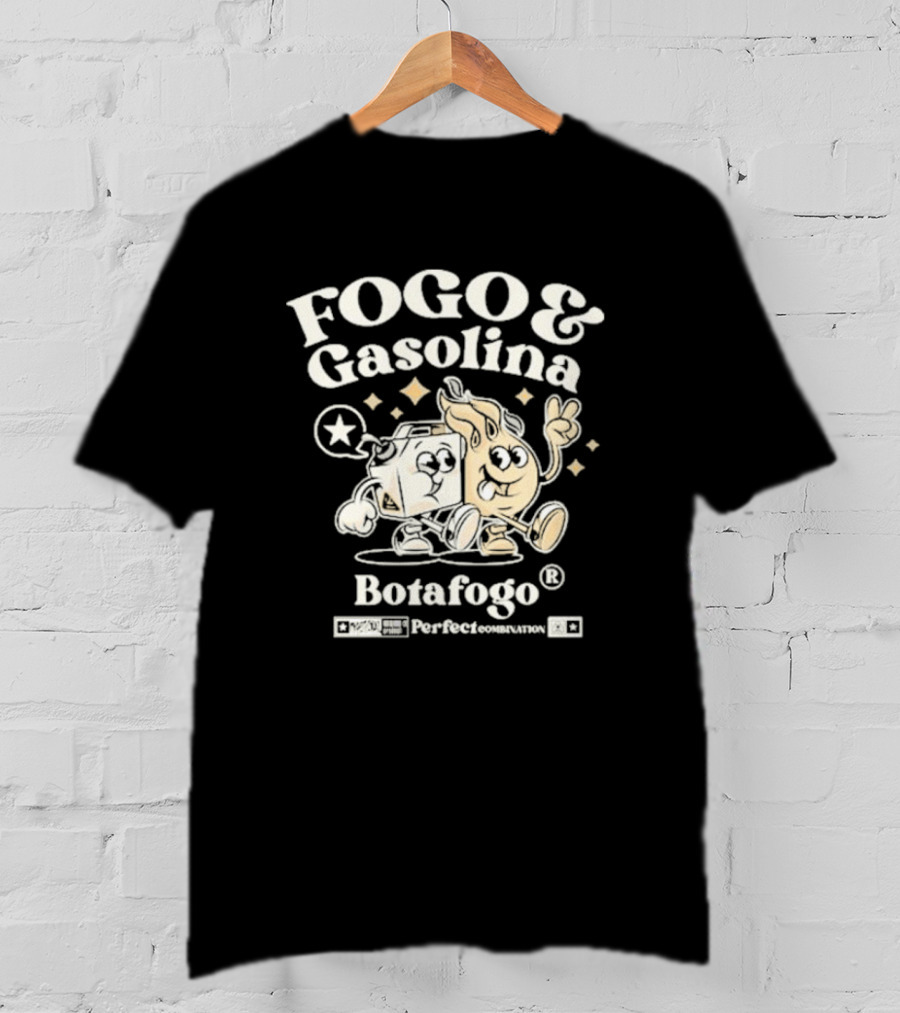 Fogo E Gasolina Botafogo Perfect Combination T-Shirt
