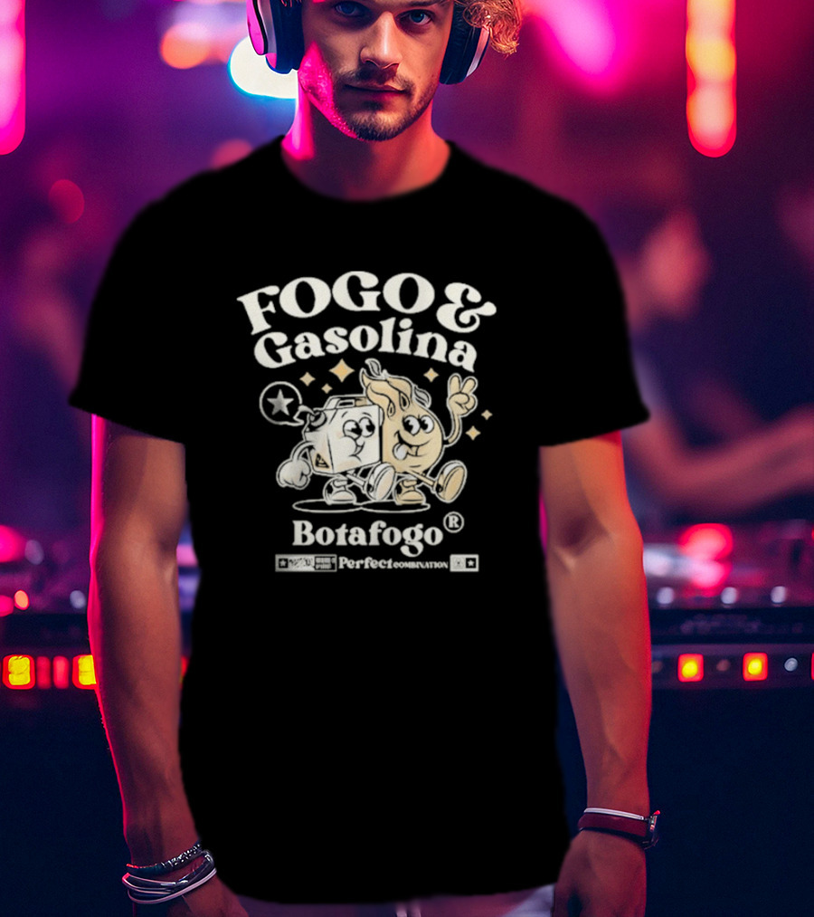 Fogo E Gasolina Botafogo Perfect Combination T-Shirt