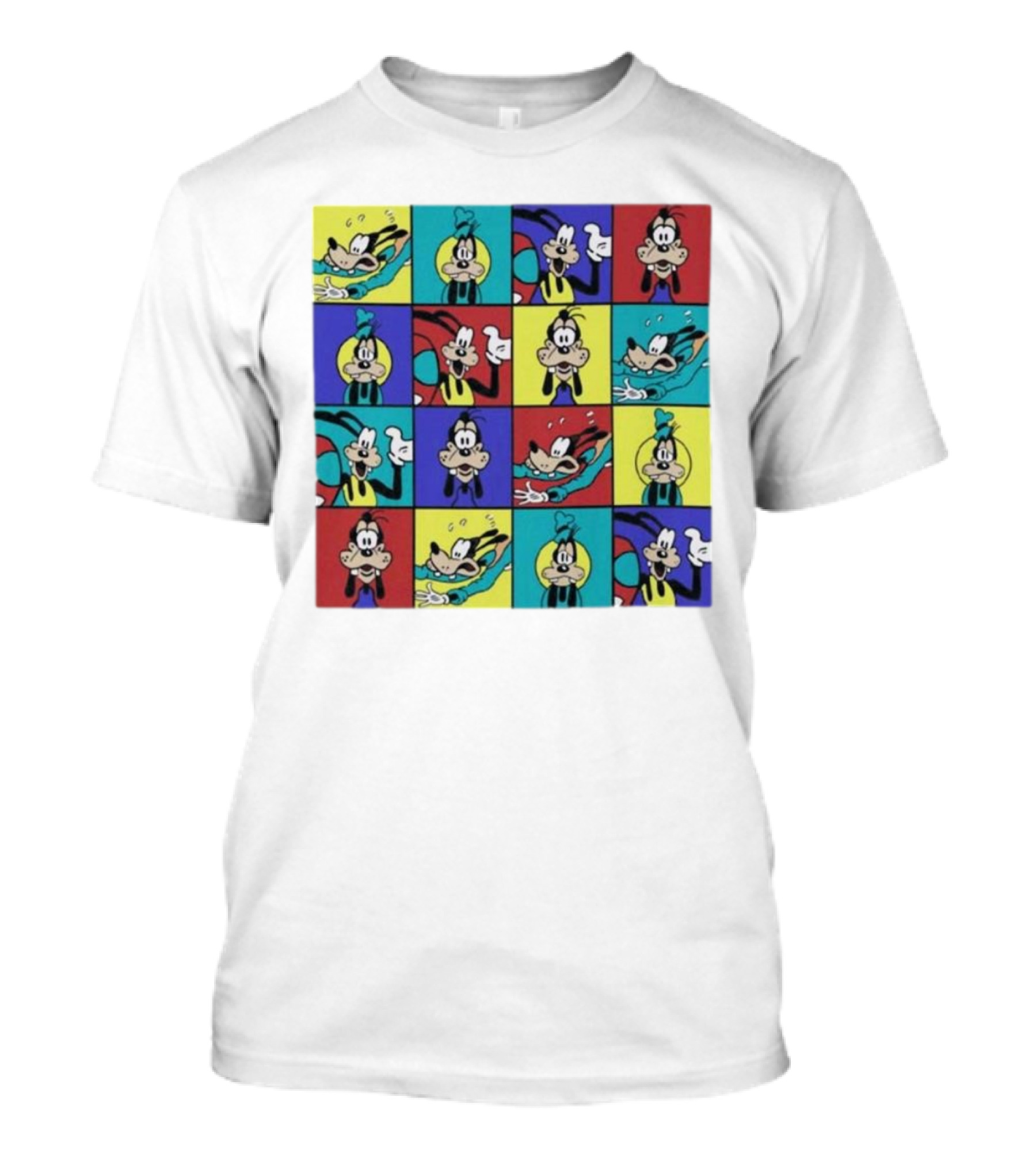 Goofy Multicolored Funny Face Expressions T-Shirt