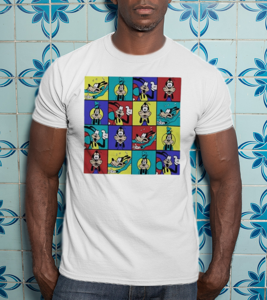 Goofy Multicolored Funny Face Expressions T-Shirt