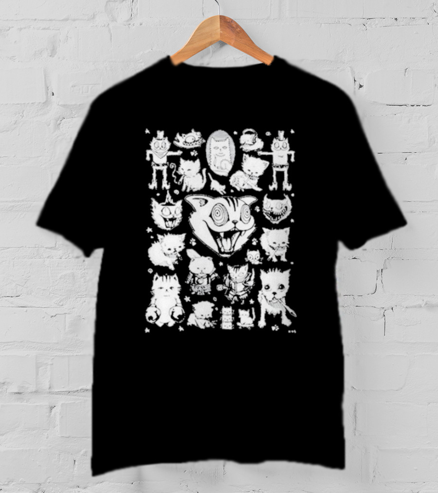 K45ink Mega Flash Cat Expressions And Characters T-Shirt