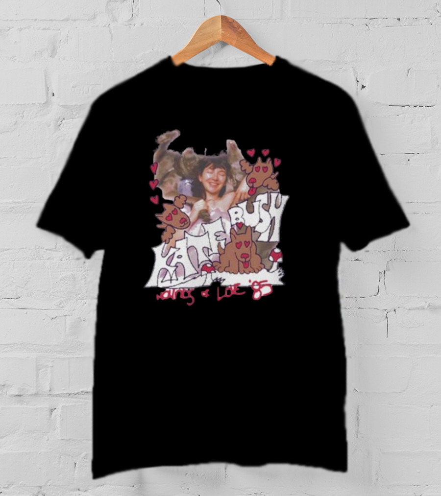 Kate Bush Hounds Of Love 85 Heart And Dog T-Shirt