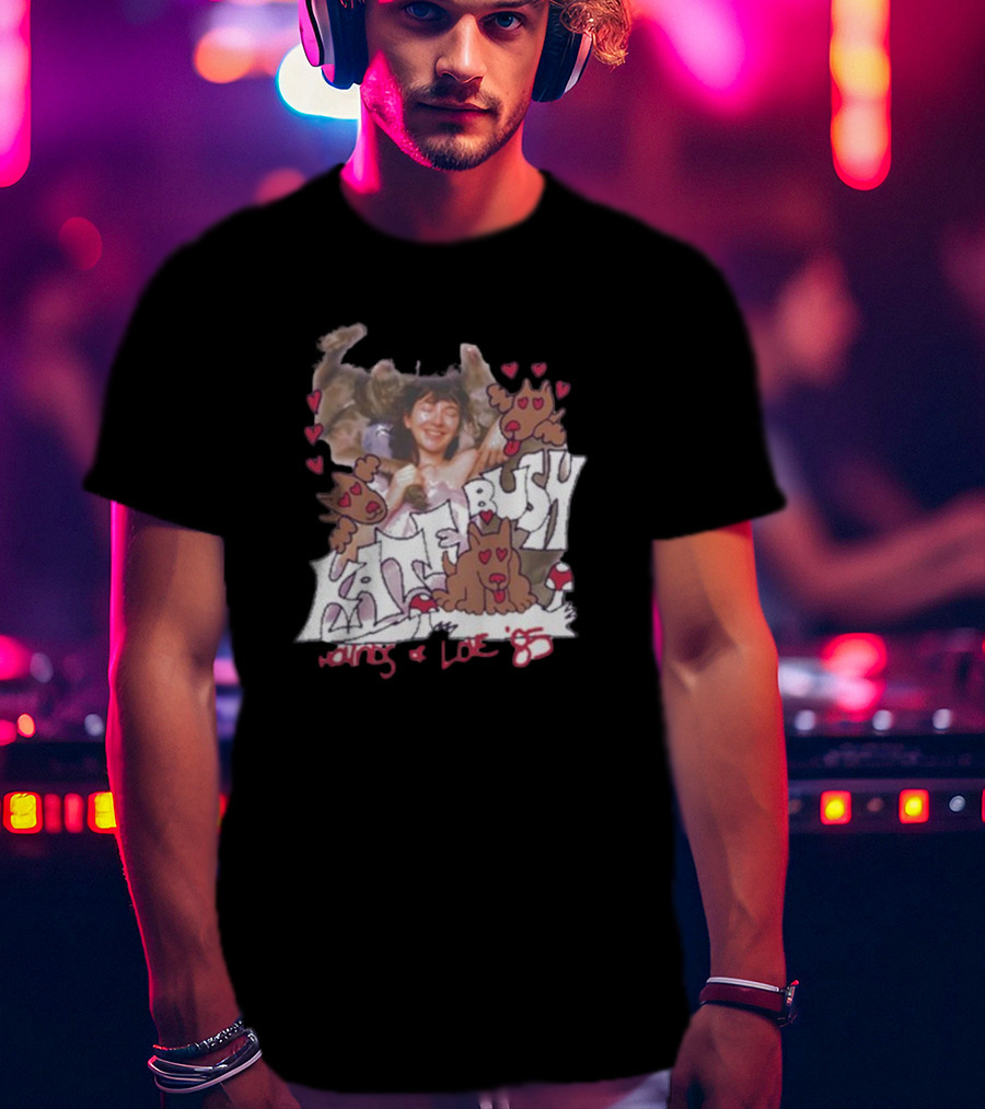 Kate Bush Hounds Of Love 85 Heart And Dog T-Shirt