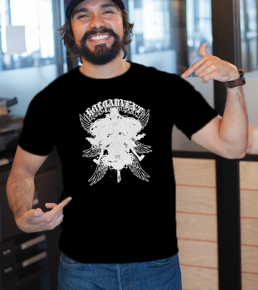 Omocat X Holoadvent Angelic Wings White T-Shirt