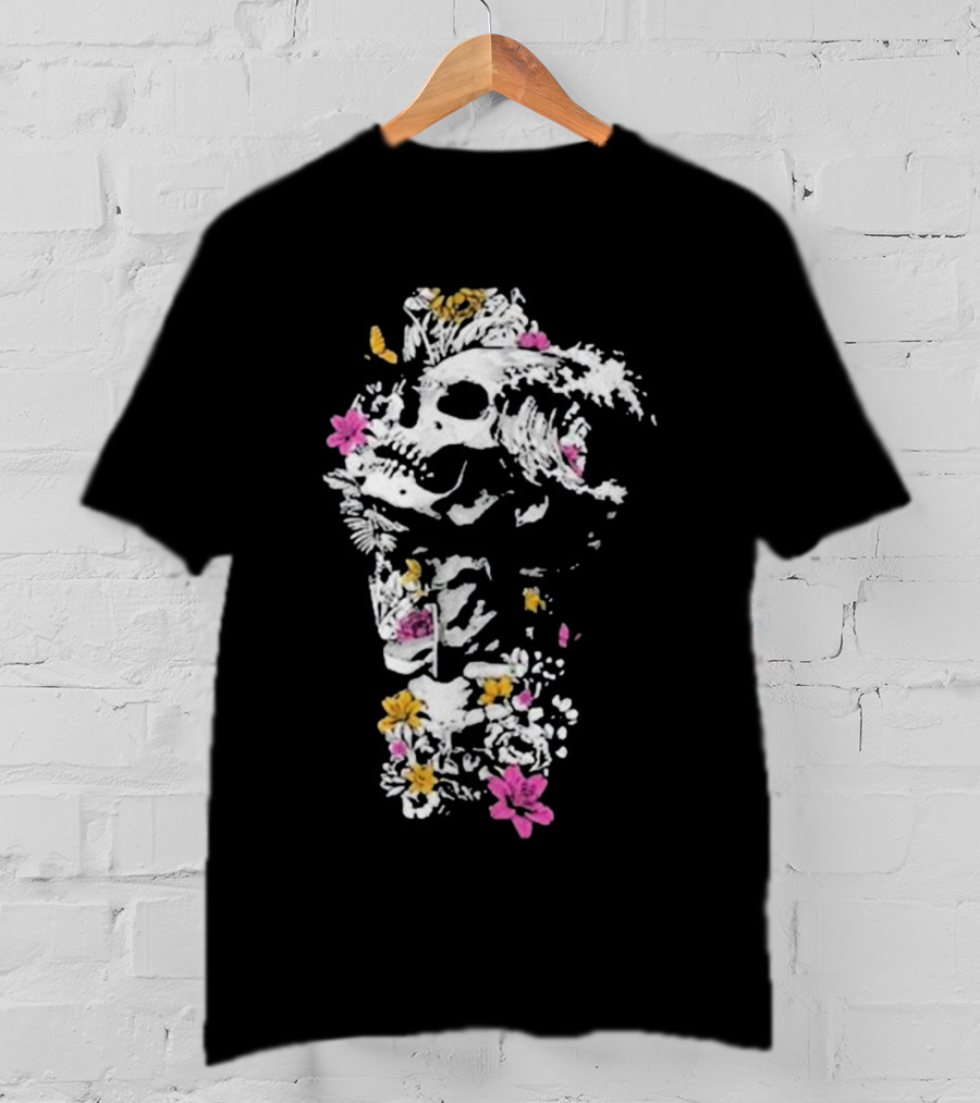Sullivan King Skull Wave Floral Fusion T-Shirt