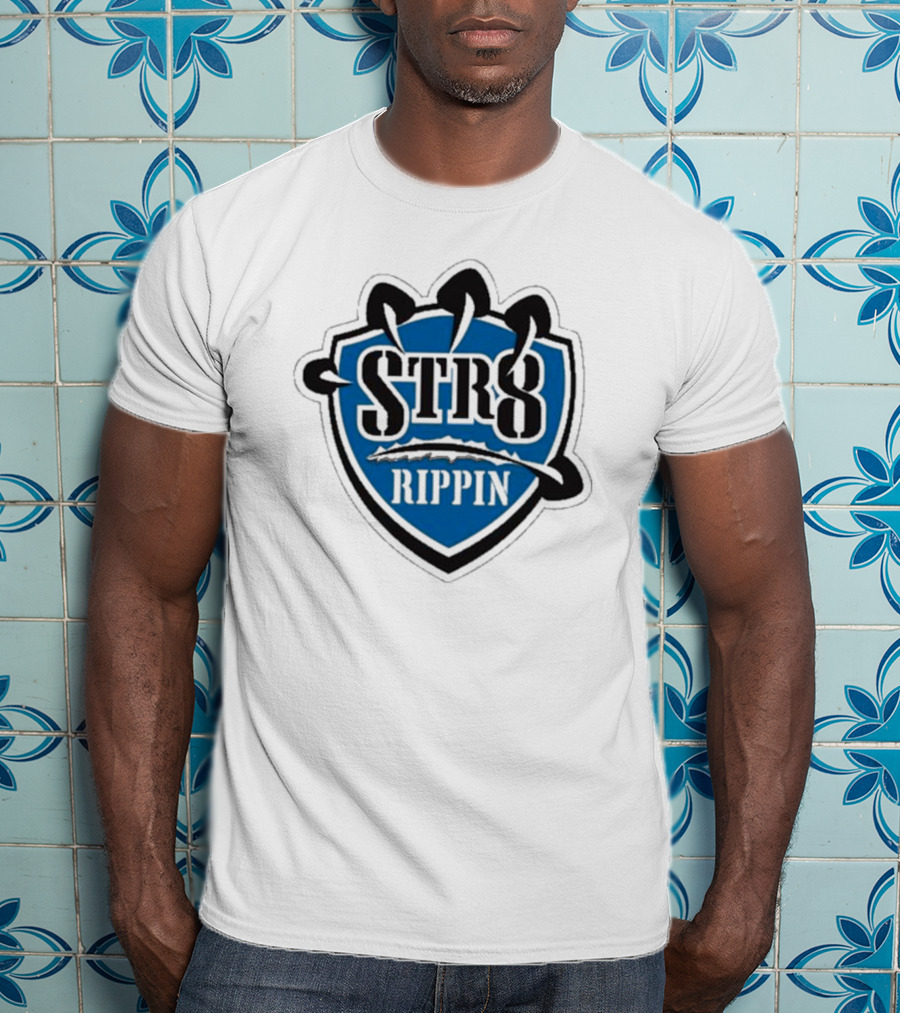 Jake Lucky STR8 Rippin Gaming Esports Team Badge T-Shirt