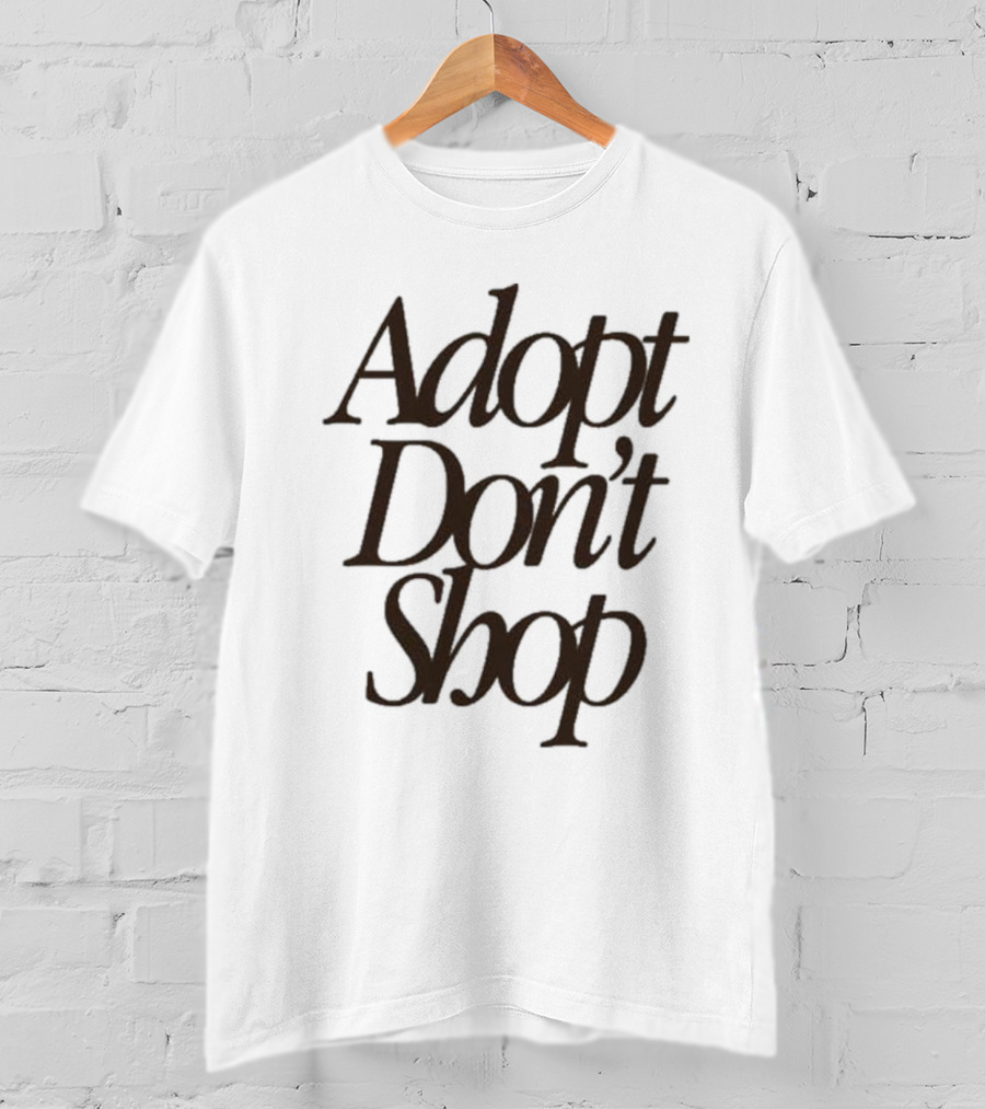 Miss Peaches Adopt Don’t Shop Message T-Shirt