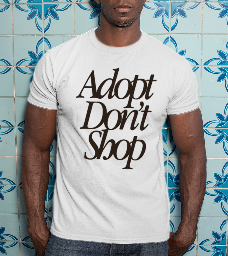 Miss Peaches Adopt Don’t Shop Message T-Shirt