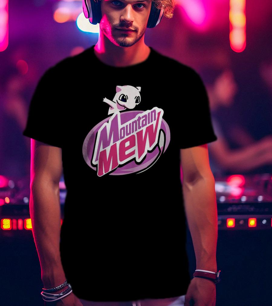 Mountain Mew Pokemon Go Mewtwo Parody Mountain Dew T-Shirt