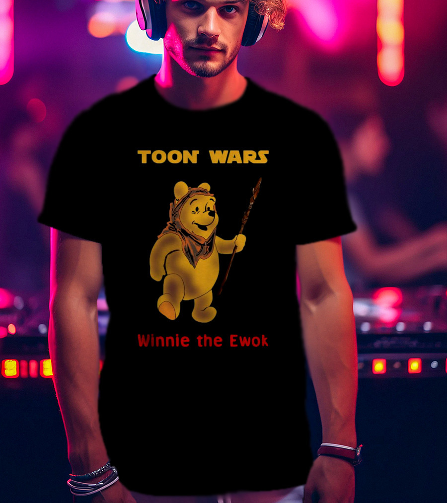 Toon Wars Winnie The Ewok Pooh Bear T-Shirt