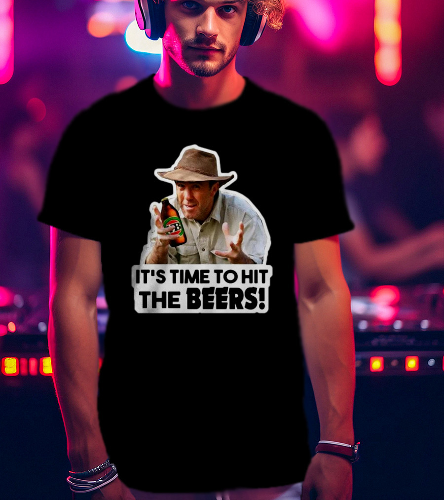 Russell Coight It's Time To Hit The Beers Beer Bottle Hat T-Shirt