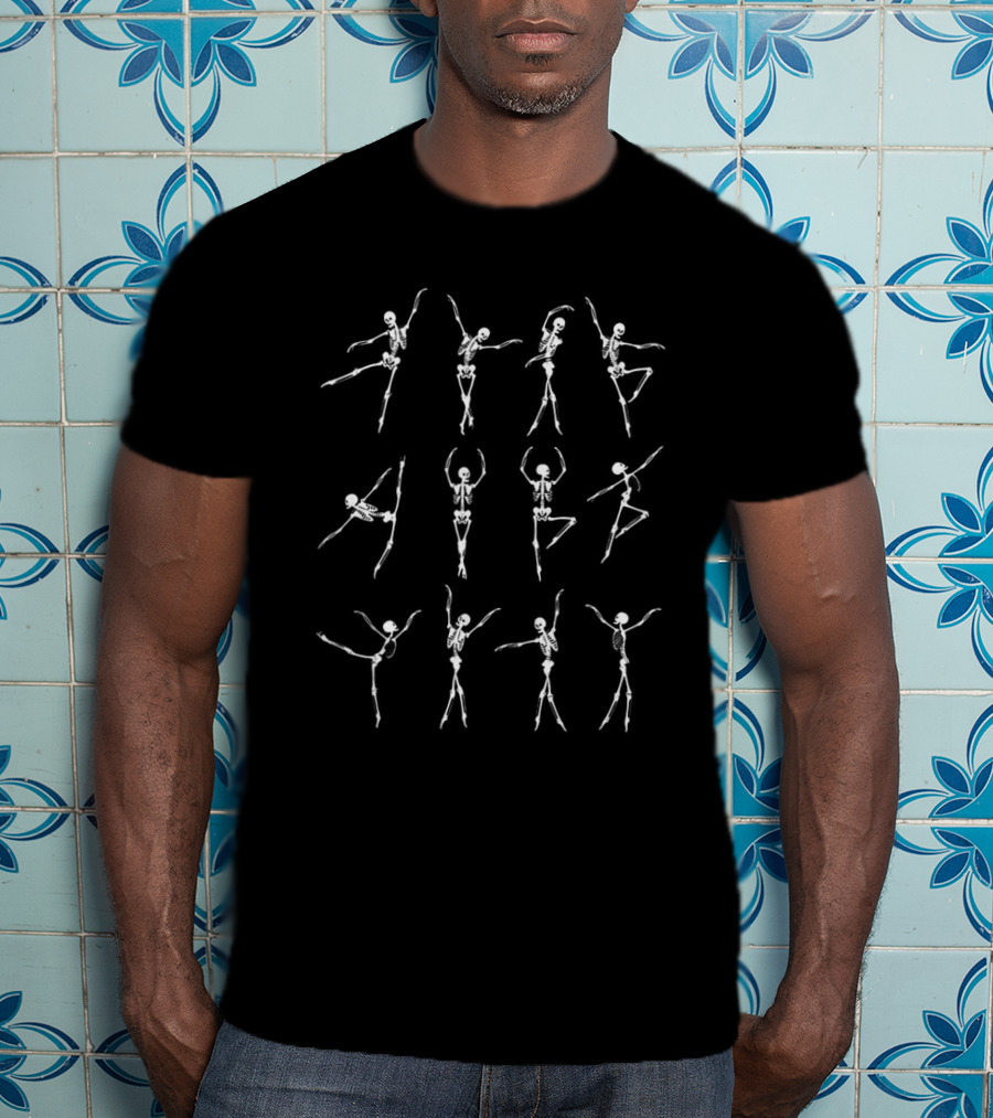 Skeletons Dance Ballet Moves T-Shirt