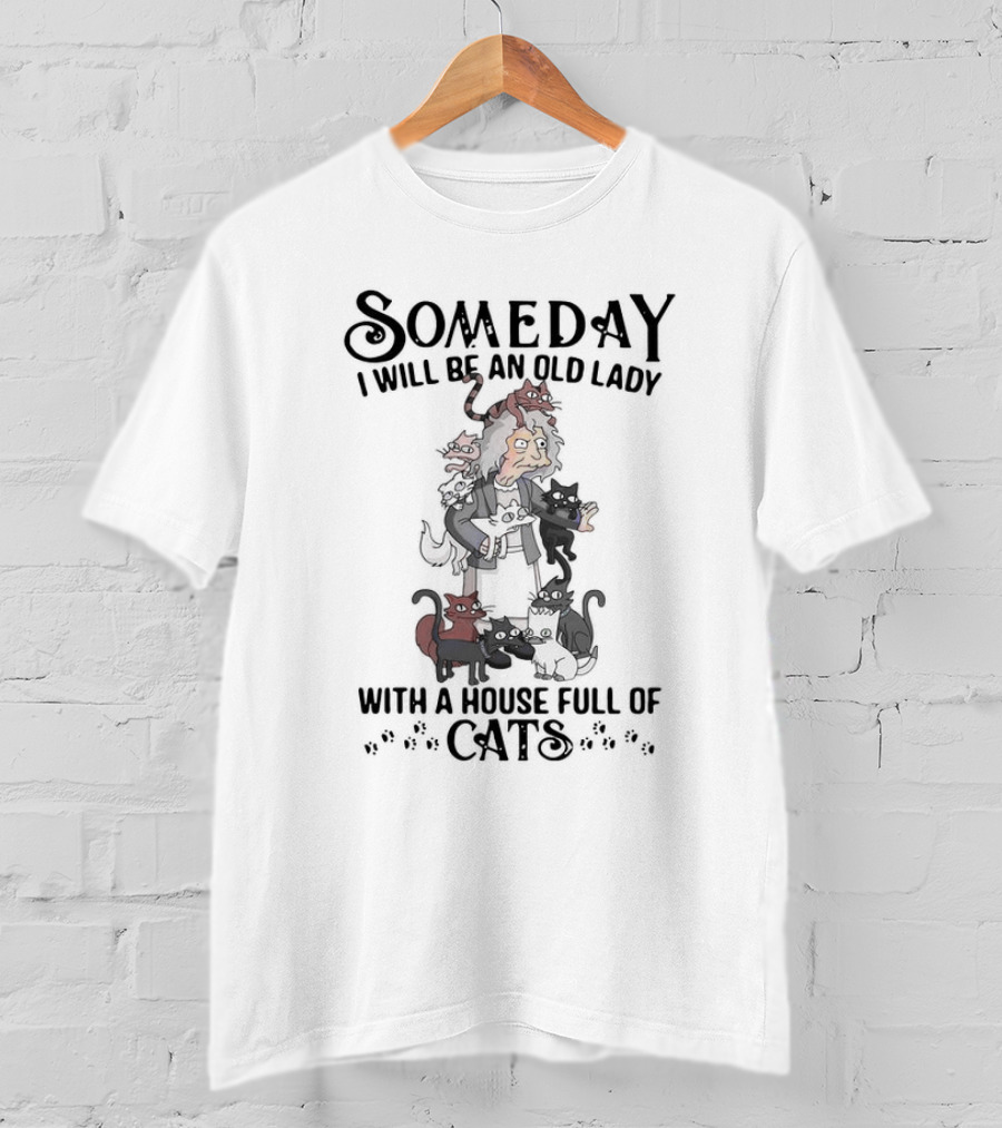 Someday I Will Be An Old Lady With A House Full Of Cats Eleanor Abernathy The Simpsons T-Shirt