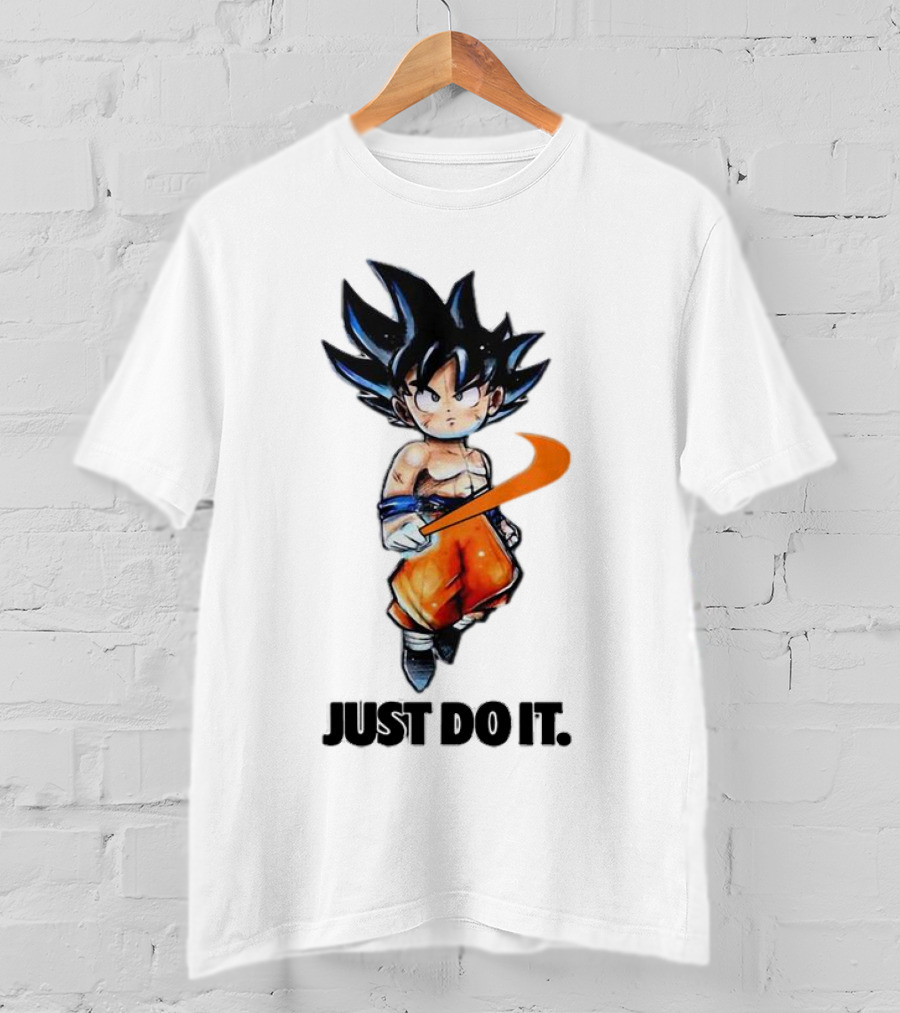 Son Goku Just Do It Dragon Ball Crossover T-Shirt