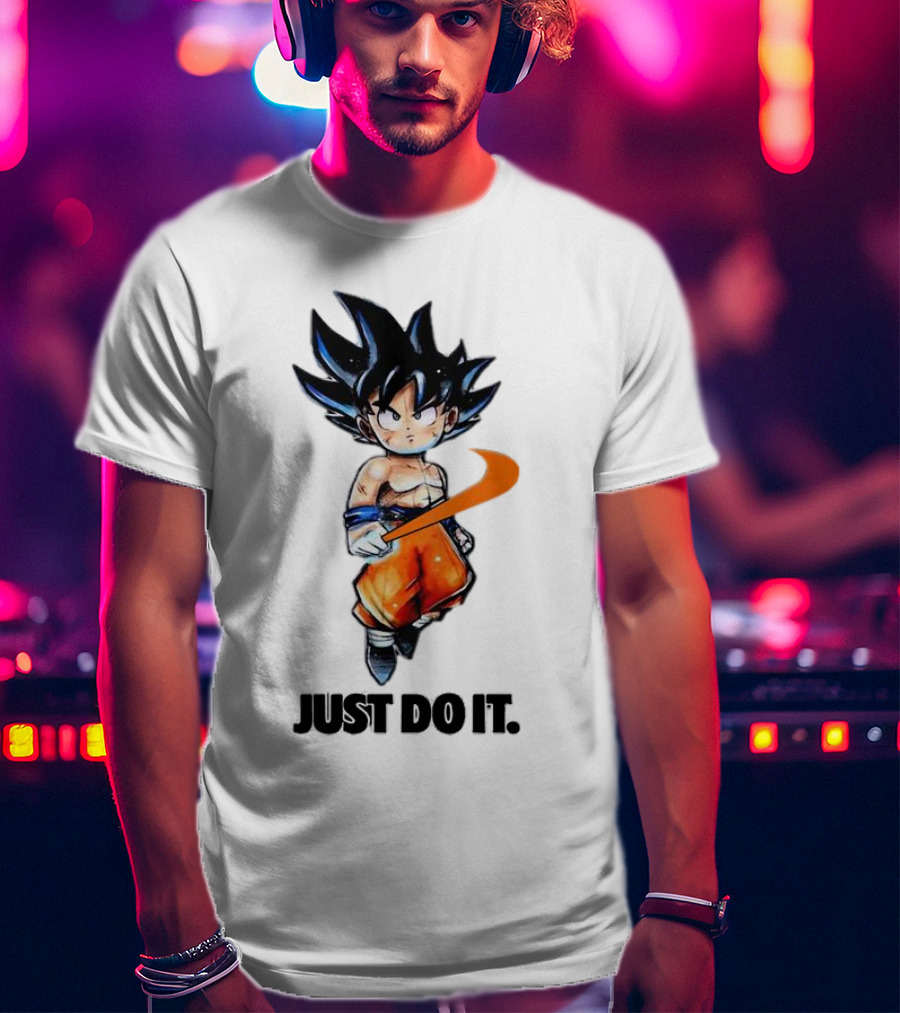 Son Goku Just Do It Dragon Ball Crossover T-Shirt
