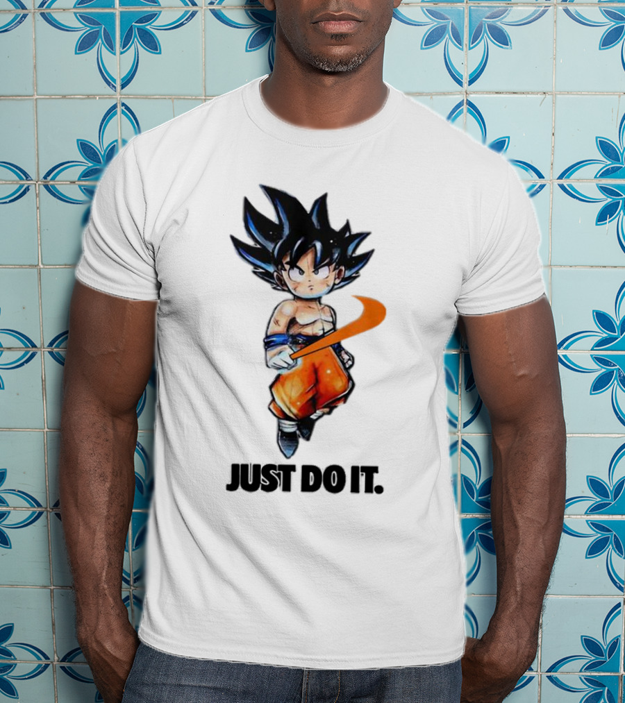 Son Goku Just Do It Dragon Ball Crossover T-Shirt