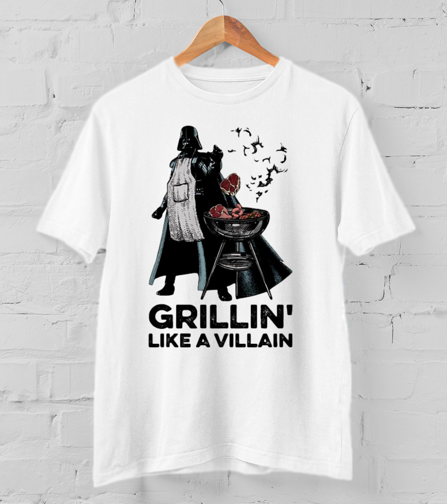 Star Wars Grillin' Like A Villain Darth Vader BBQ Scene T-Shirt