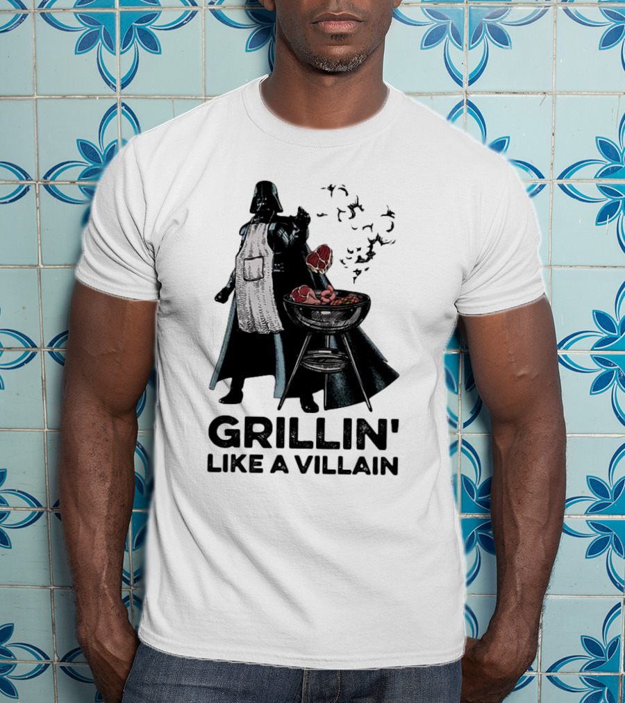 Star Wars Grillin' Like A Villain Darth Vader BBQ Scene T-Shirt