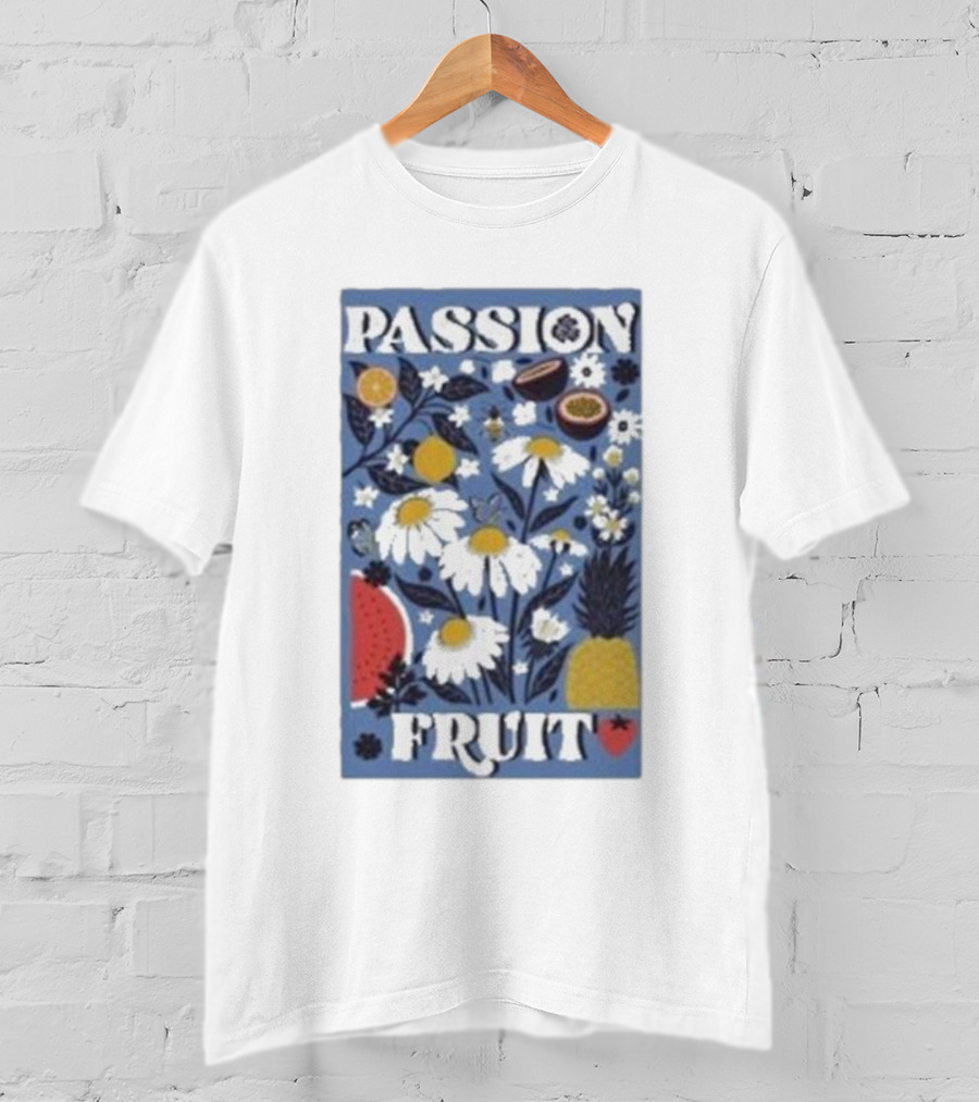 PASSION FRUIT Floral Charm With Passion Fruit And Pineapple T-Shirt