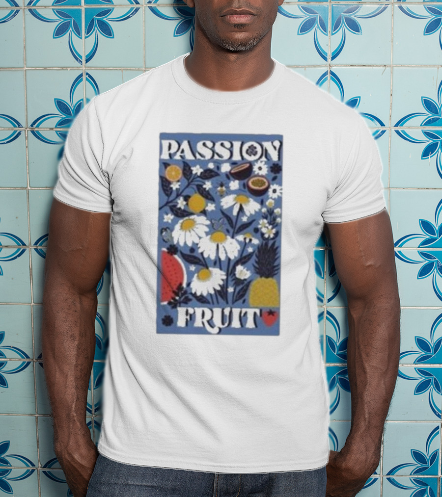 PASSION FRUIT Floral Charm With Passion Fruit And Pineapple T-Shirt