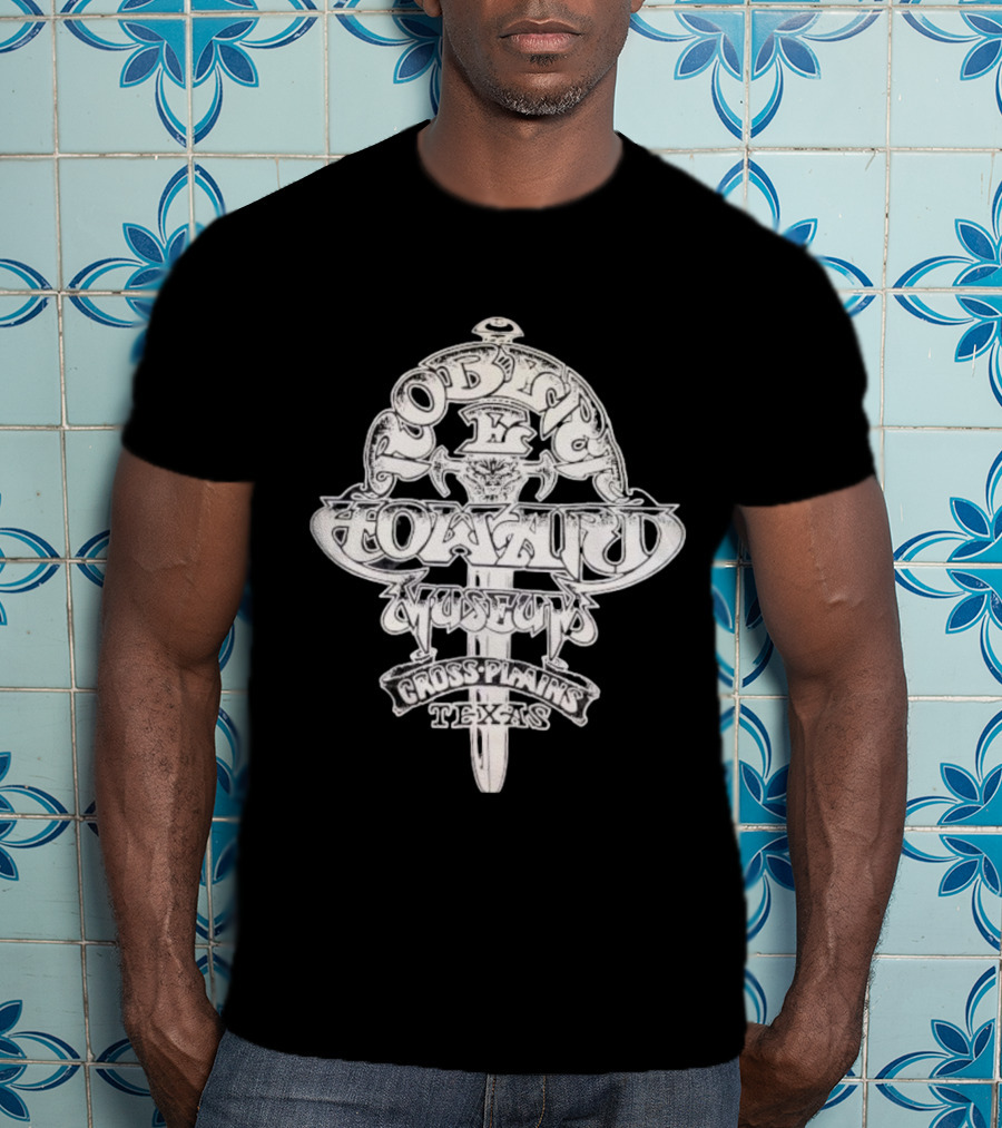 Robert E. Howard Museum Sword Emblem Cross Plains Texas T-Shirt