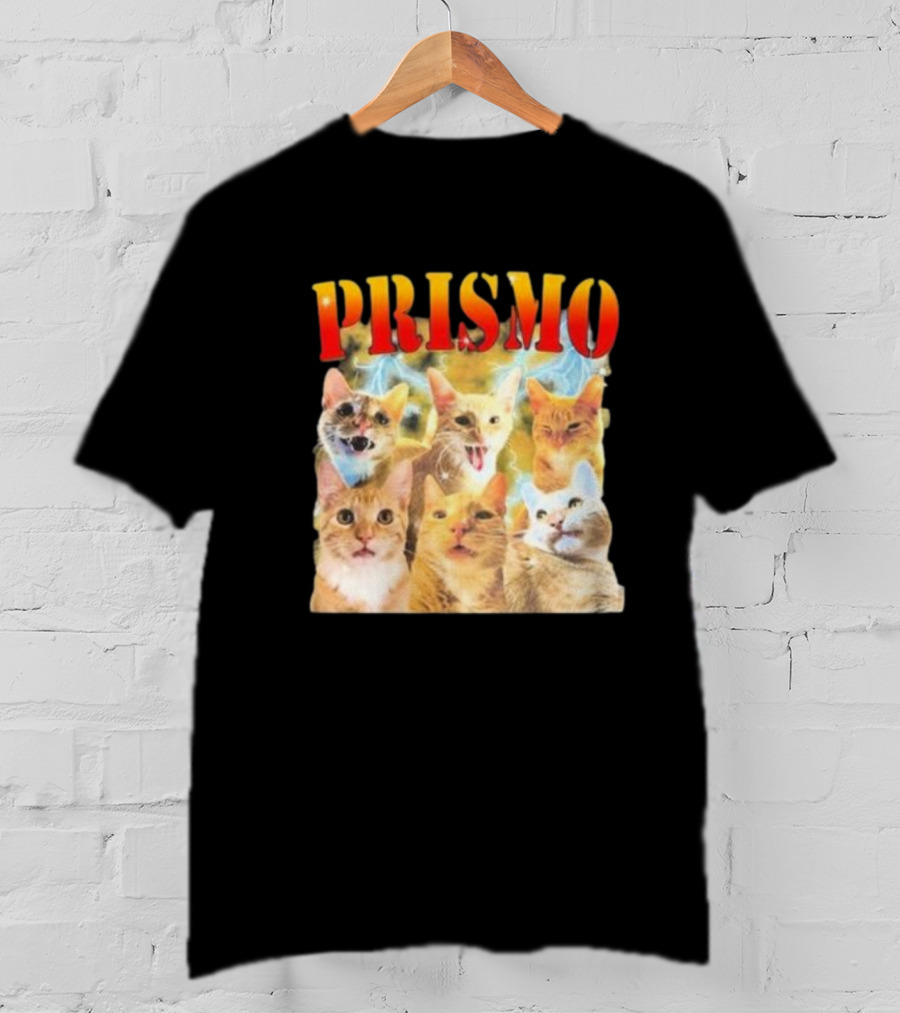 Prismo Cats Colorful Expressions Feline Montage T-Shirt