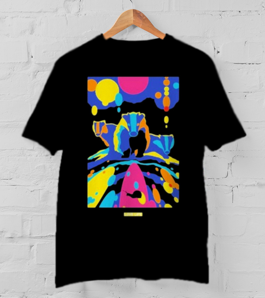 Chris Packham Badgers Glow In The Dark Colorful Wildlife T-Shirt