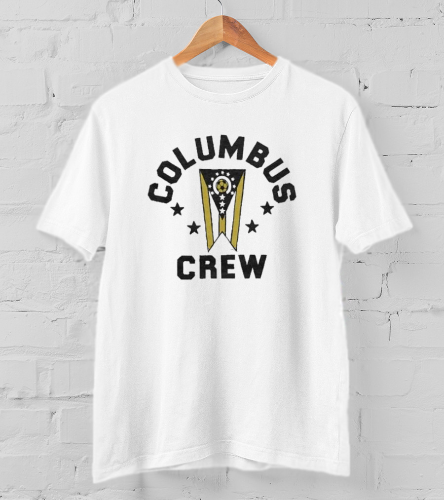 Columbus Crew Soccer Nation Black And Yellow Fan Emblem T-Shirt