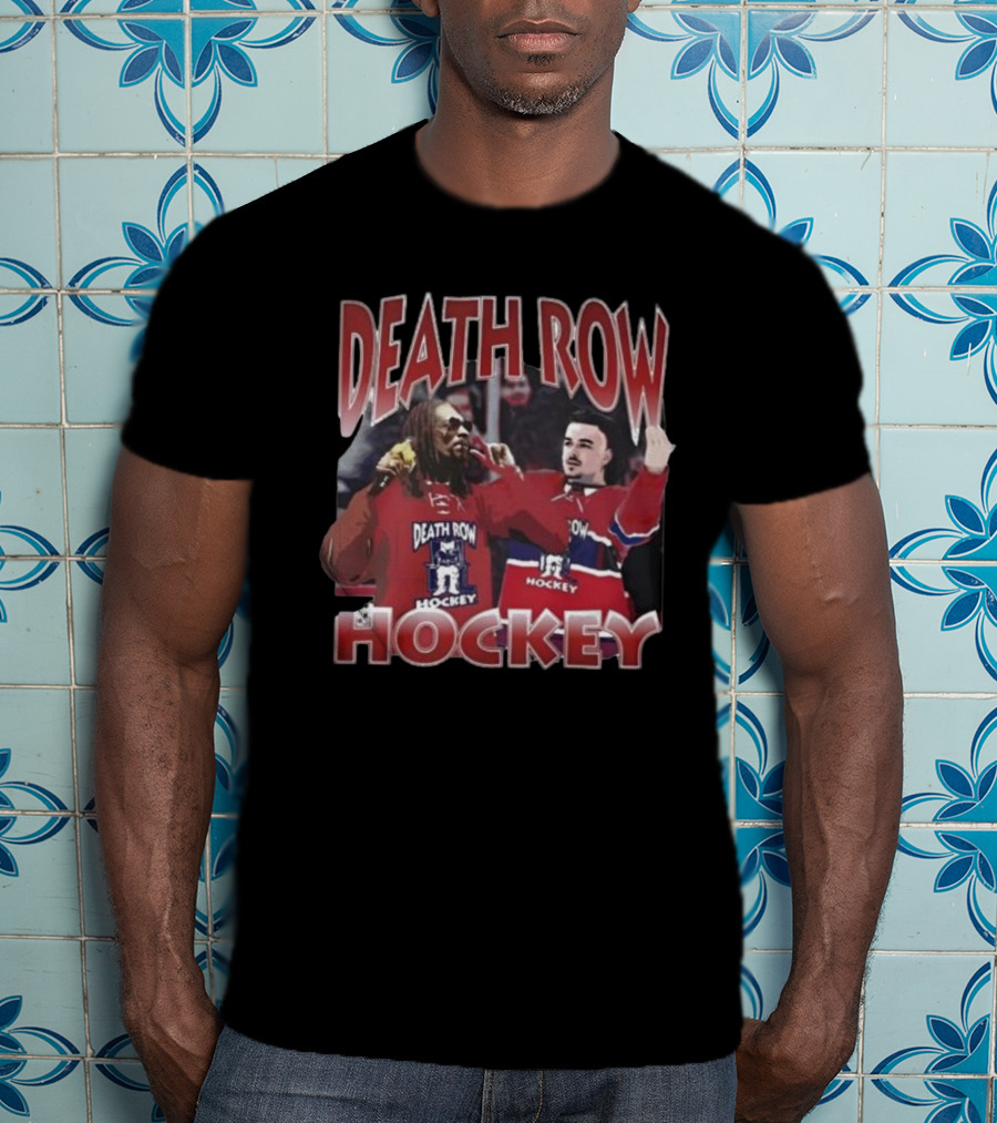 Death Row Hockey Sweater With Iconic Rapper And Player Graphics T-Shirt