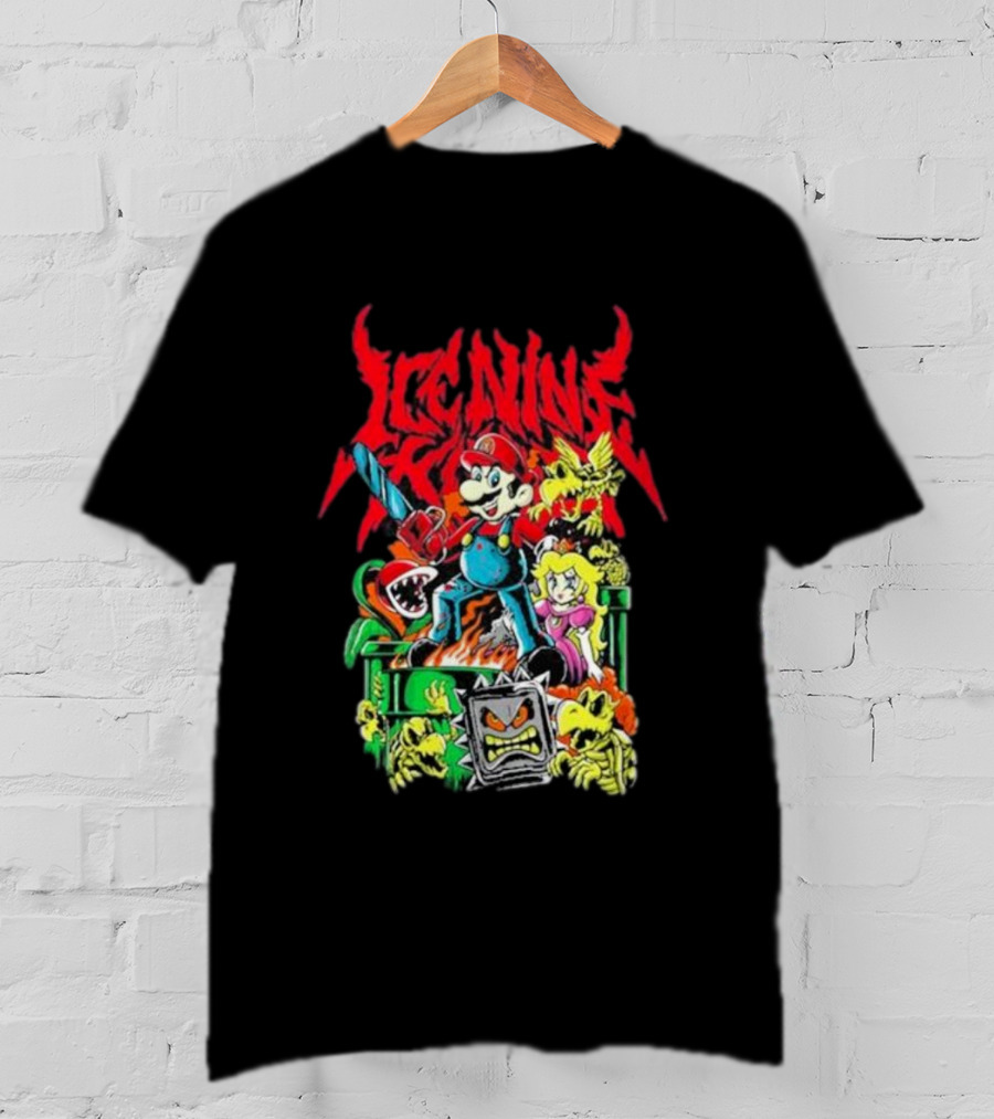 Ice Nine Kills Party Of Darkness Mario Horror Mashup T-Shirt