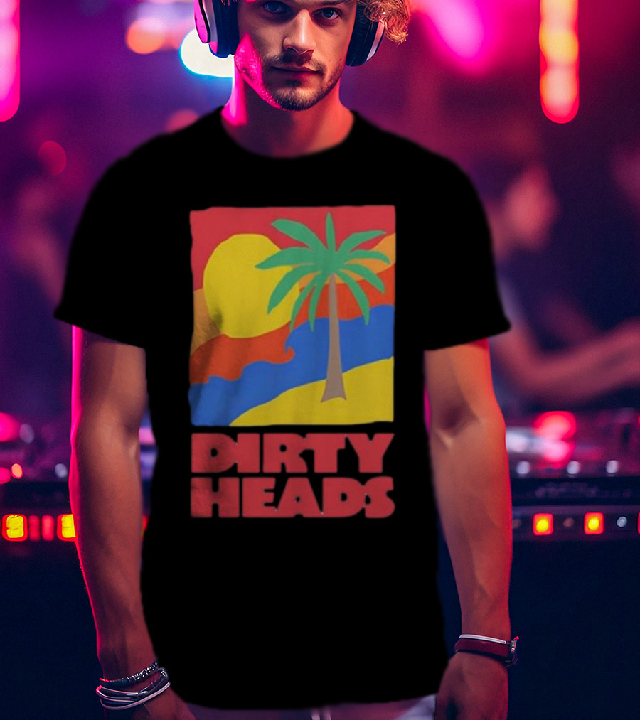 Dirty Heads Palm Tree Sunset Beach Vibes T-Shirt