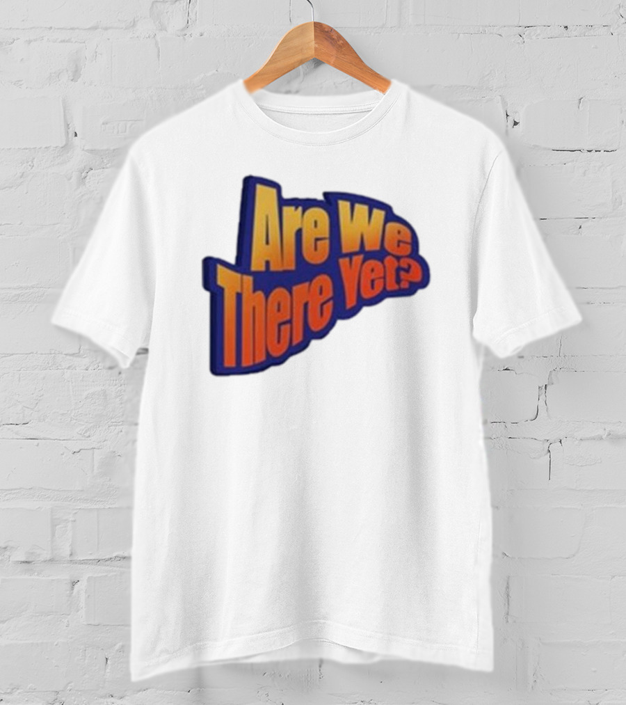 James Marriott Are We There Yet Retro Text T-Shirt