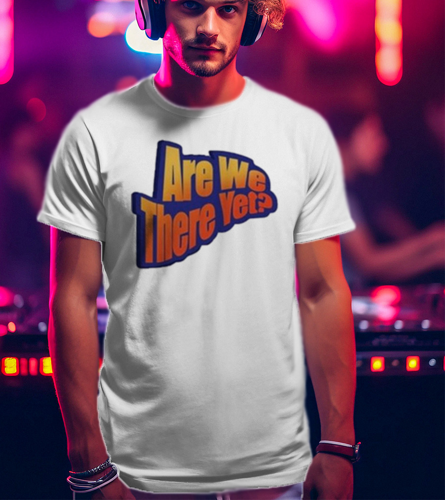 James Marriott Are We There Yet Retro Text T-Shirt