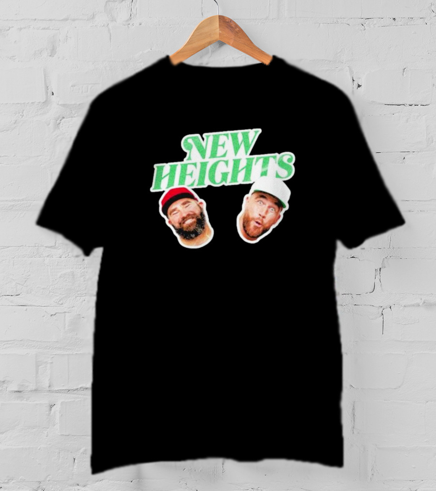 New Heights Jason And Travis Kelce Faces T-Shirt
