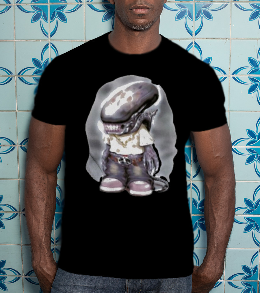 Pedro Xenomorph Alien Style Casual Outfit Character T-Shirt