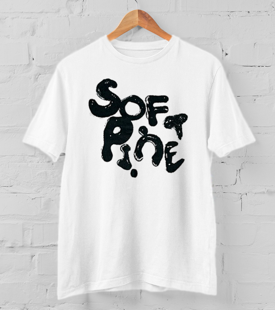 Soft Pine Logo Dark Green Text T-Shirt