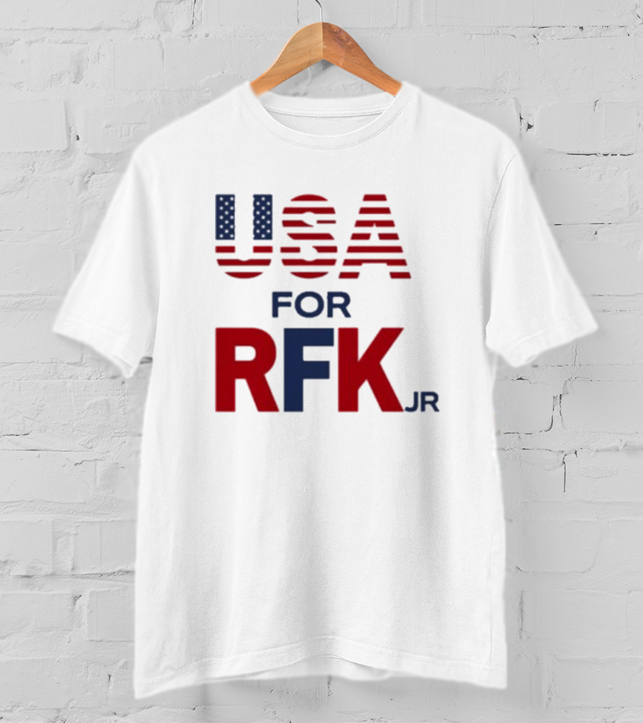 USA For RFK Jr American Flag T-Shirt