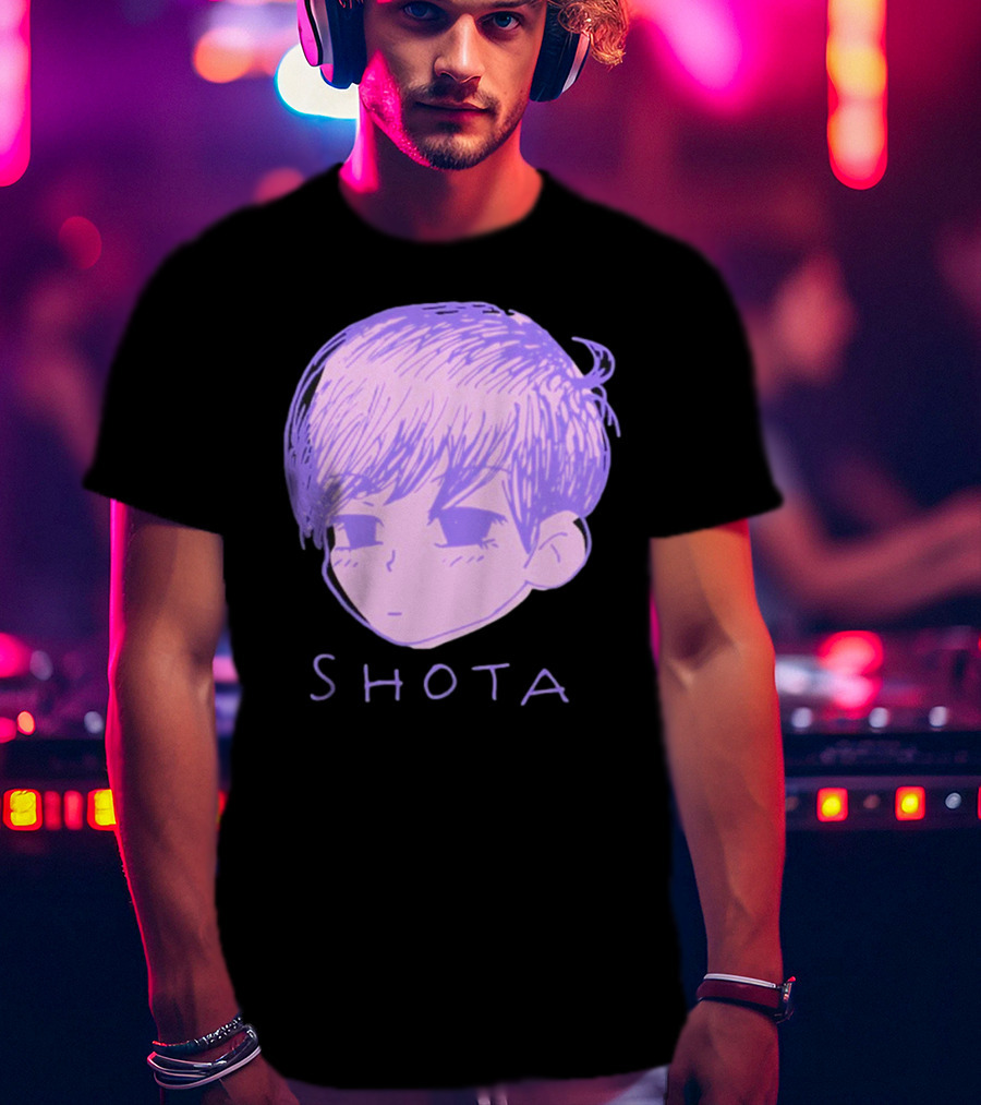 Kitsune Heroes Omo Cat Shota Anime Character Face Drawing T-Shirt