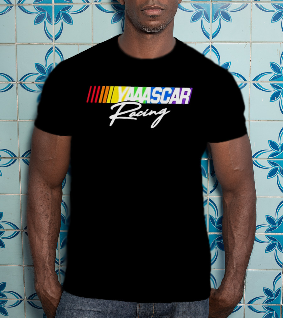 NASCAR Yaaascar Racing Checkered Flag Sports T-Shirt