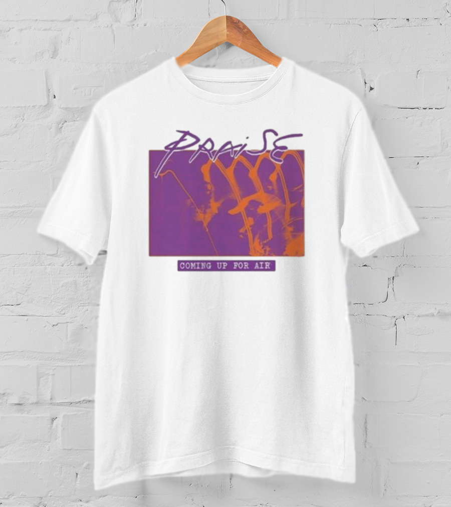 Praise Coming Up For Air Purple And Orange Abstract T-Shirt